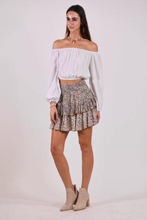 Muse Mini Skirt in Seaspray