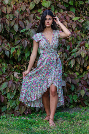 
            
                Load image into Gallery viewer, Havana Maxi Wrap Dress in Seaspray
            
        