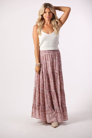 
            
                Load image into Gallery viewer, Cruz Maxi Skirt in Rose Water
            
        