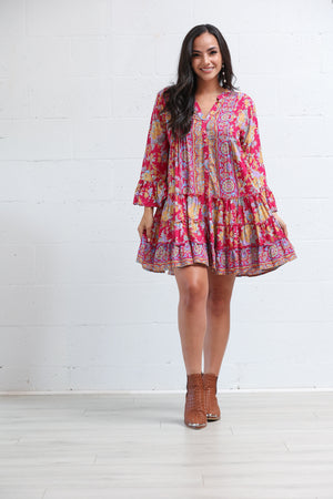 Penny Swing Dress in Peony