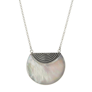 
            
                Load image into Gallery viewer, Luna Necklace in Mother of Pearl
            
        