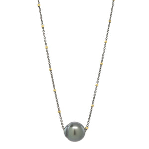 Treasure Island Necklace in Tahitian Pearl