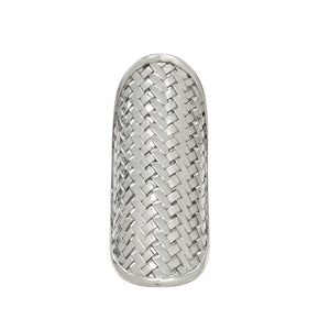 Sterling Silver Woven Cigar Band