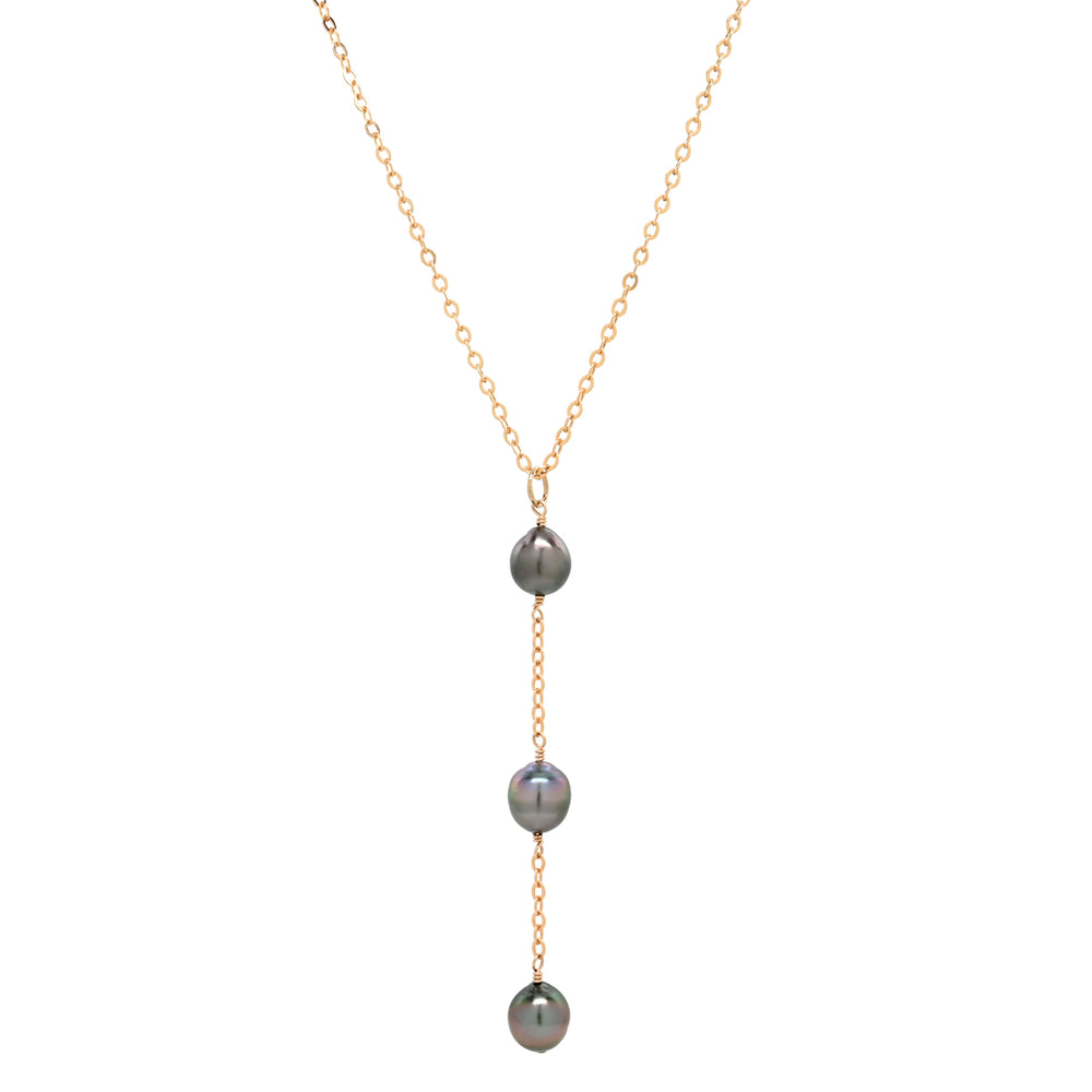 
            
                Load image into Gallery viewer, Tahitian Trio Drop Necklace
            
        