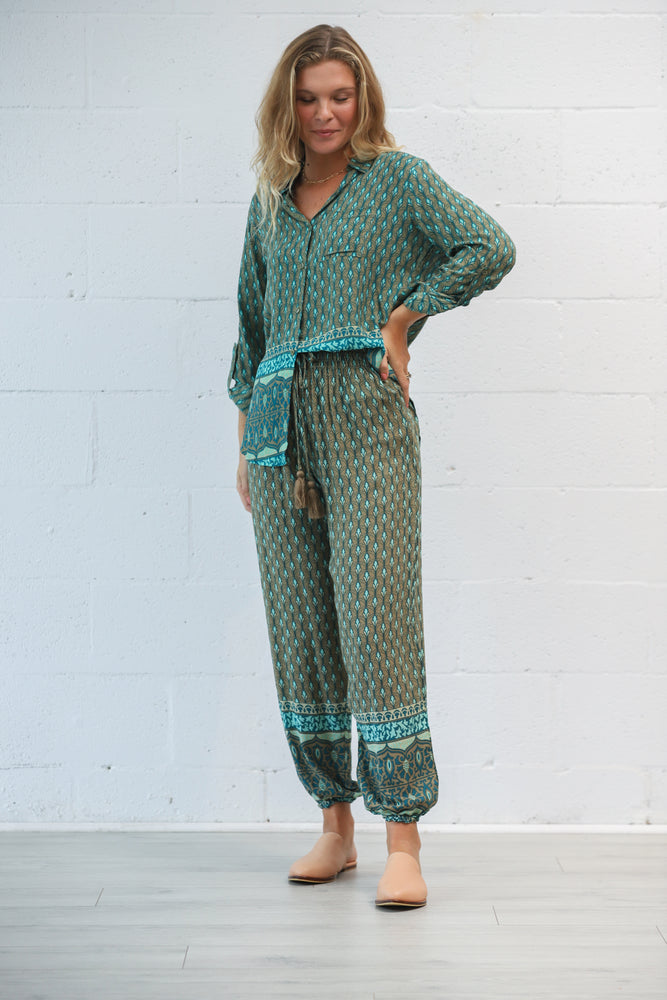 Juno Button Up in Lotus