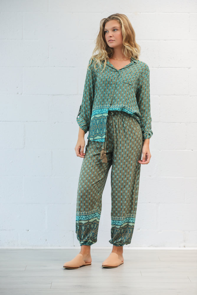 Juno Button Up in Lotus