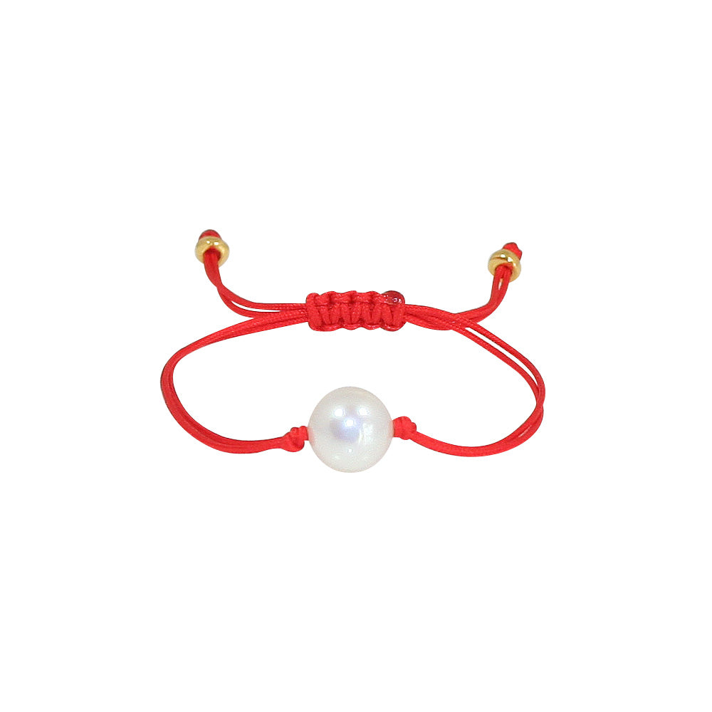 Freshwater Pearl Splash Bracelet in Red