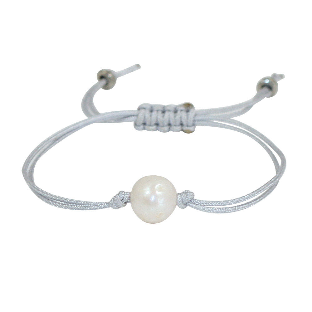 Freshwater Pearl Splash Bracelet in Silver
