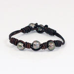 Tahitian Pearl Triple Wrap Bracelet -- Sea Lustre Jewelry - 2