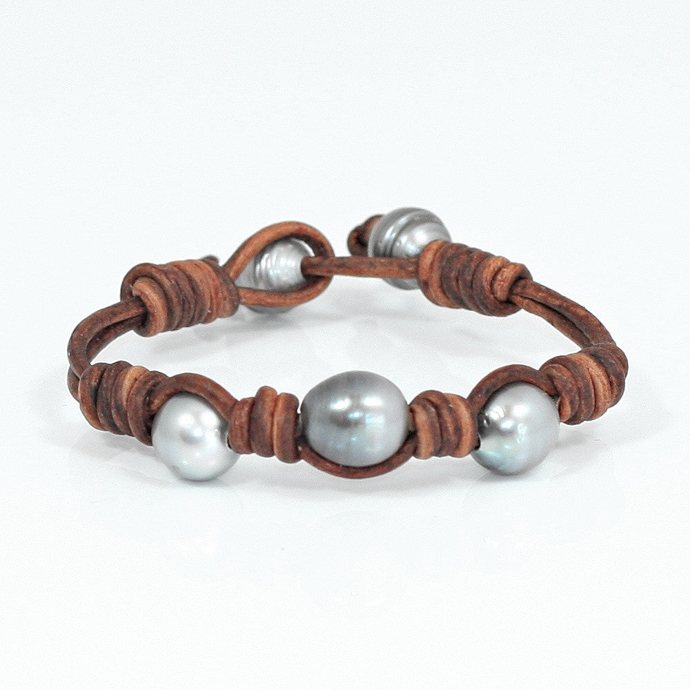 
                  
                    Tahitian Pearl Triple Wrap Bracelet -- Sea Lustre Jewelry - 3
                  
                