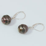 Classic Tahitian Pearl Leverback Drop Earring -- Sea Lustre Jewelry - 2