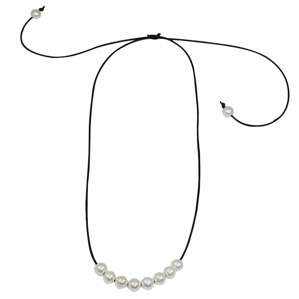 Freshwater Pearl Slide Necklace