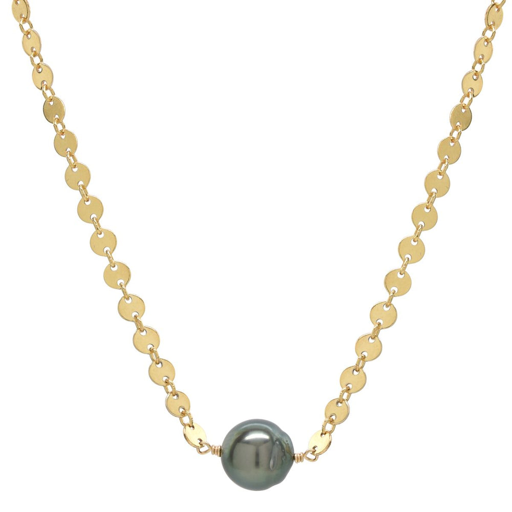 Mae Necklace in Tahitian Pearl
