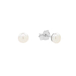 Sterling Silver 4mm White Freshwater Pearl Studs