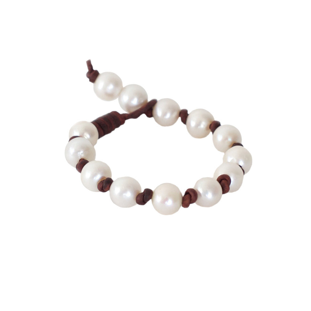 Freshwater Pearl Eternity Bracelet -- Sea Lustre Jewelry - 1