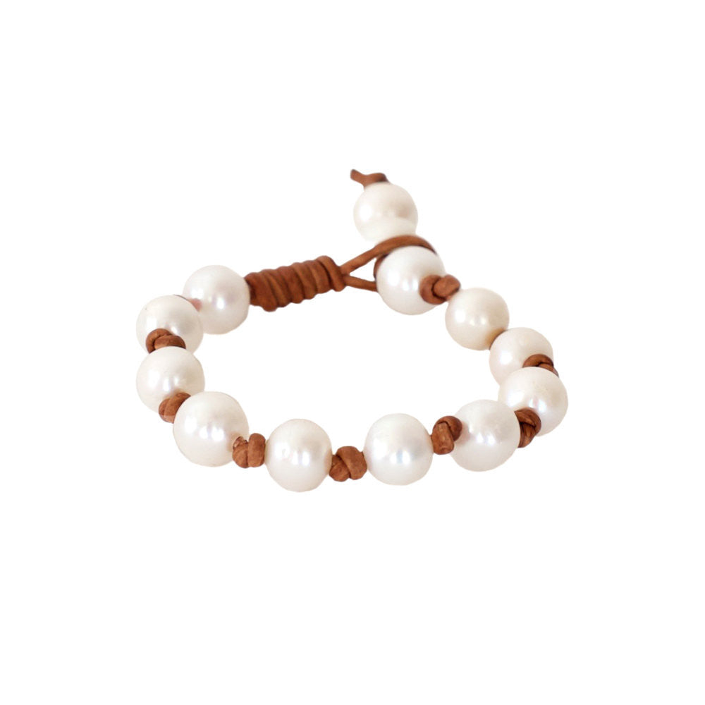 Freshwater Pearl Eternity Bracelet -- Sea Lustre Jewelry - 2