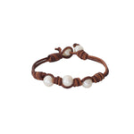 Triple Freshwater Pearl Wrap Bracelet -- Sea Lustre Jewelry - 1