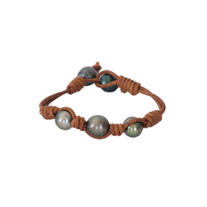Tahitian Pearl Triple Wrap Bracelet -- Sea Lustre Jewelry - 1