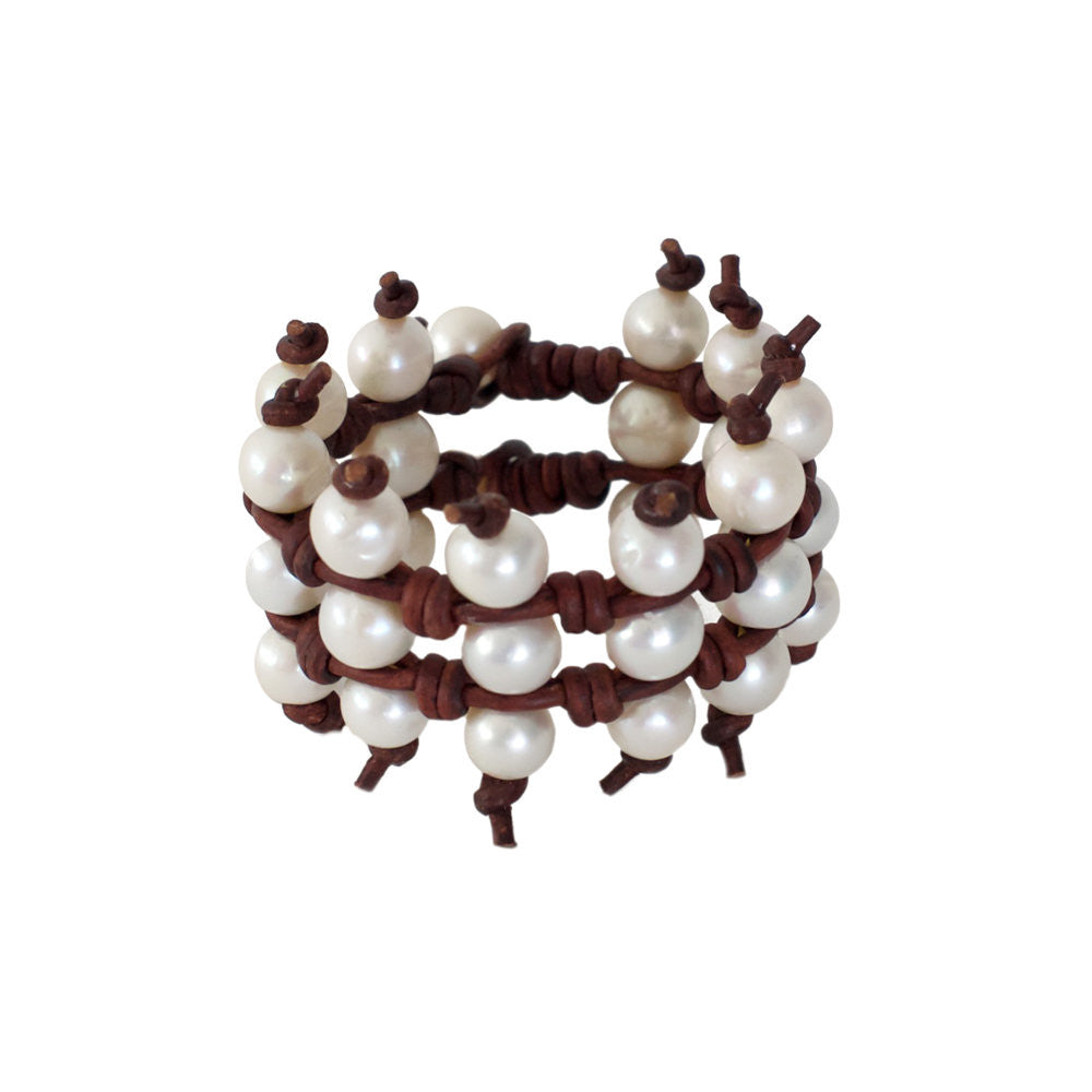 The Power Cuff in Freshwater Pearls -- Sea Lustre Jewelry - 1