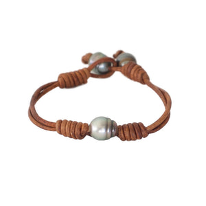 Tahitian Pearl Wrap Bracelet -- Sea Lustre Jewelry - 2