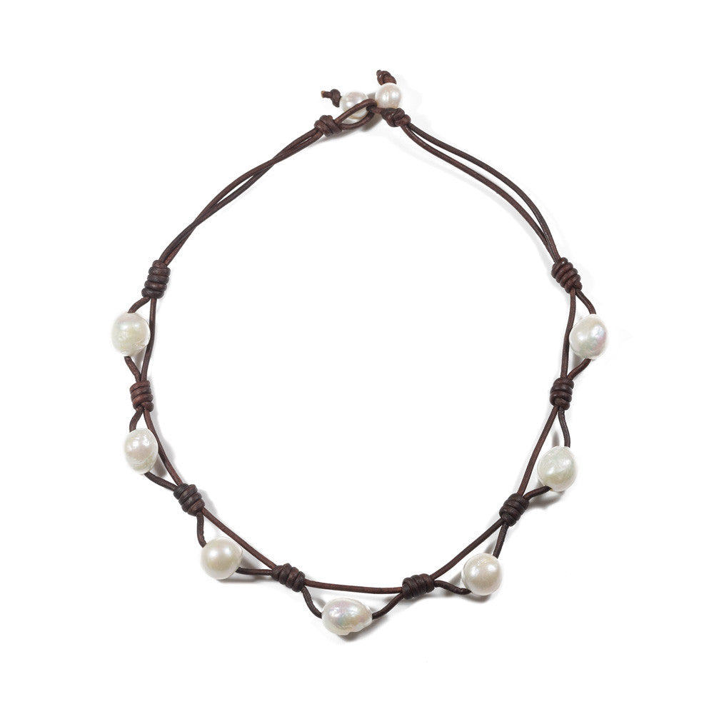
                  
                    Pebble Necklace in Baroque Pearls -- Sea Lustre Jewelry - 1
                  
                
