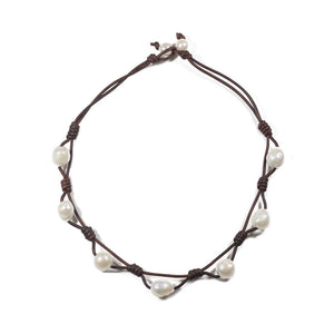 Pebble Necklace in Baroque Pearls -- Sea Lustre Jewelry - 1