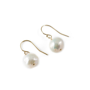 
            
                Load image into Gallery viewer, Baroque Pearl Drop Earrings -- Sea Lustre Jewelry
            
        