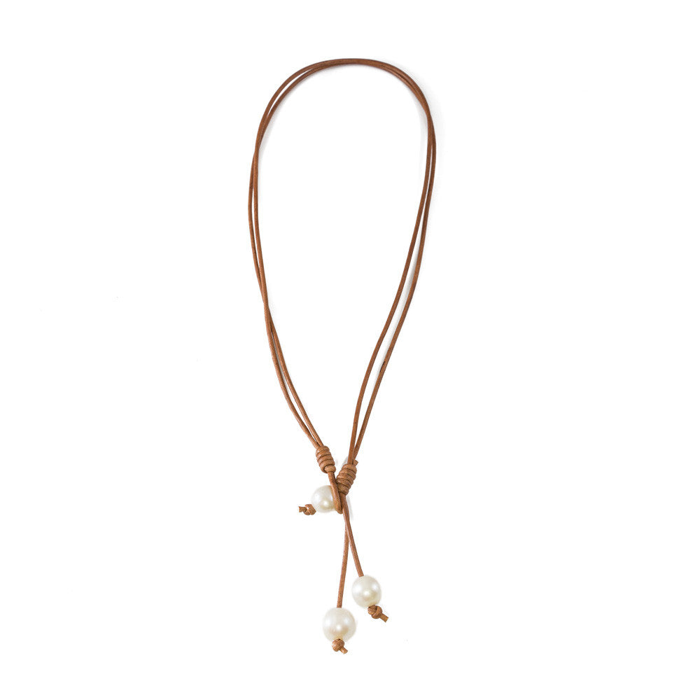 Freshwater Pearl Drop Necklace -- Sea Lustre Jewelry - 1