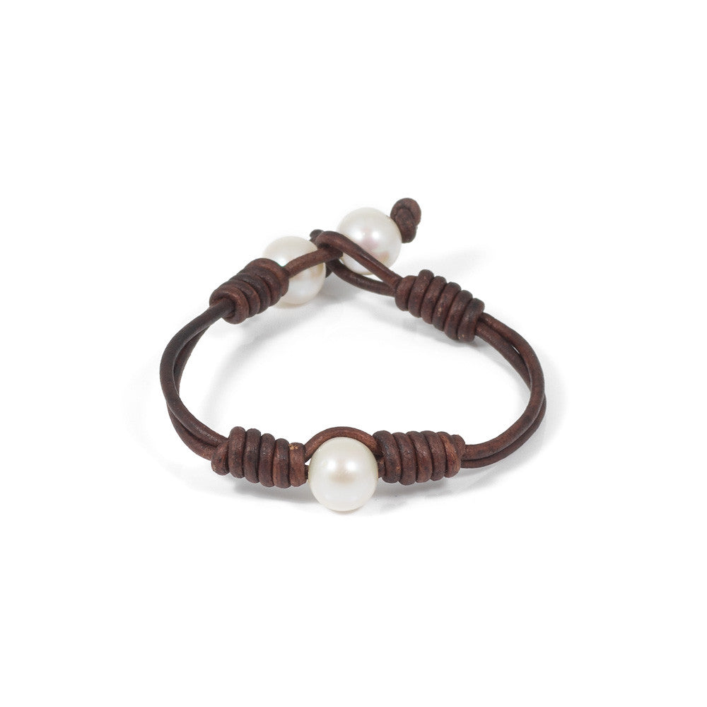 Freshwater Pearl Wrap Bracelet -- Sea Lustre Jewelry - 1