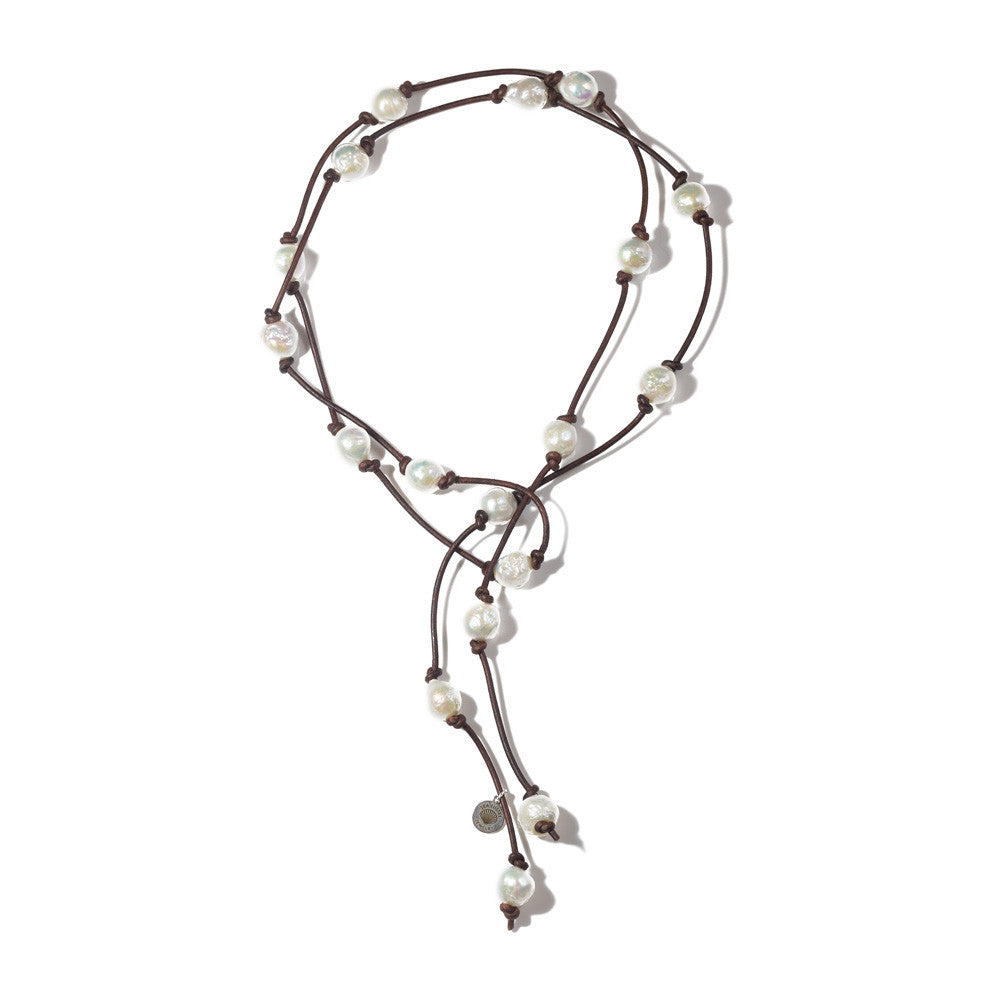 
                  
                    Weekender Necklace in Baroque Pearls -- Sea Lustre Jewelry - 3
                  
                