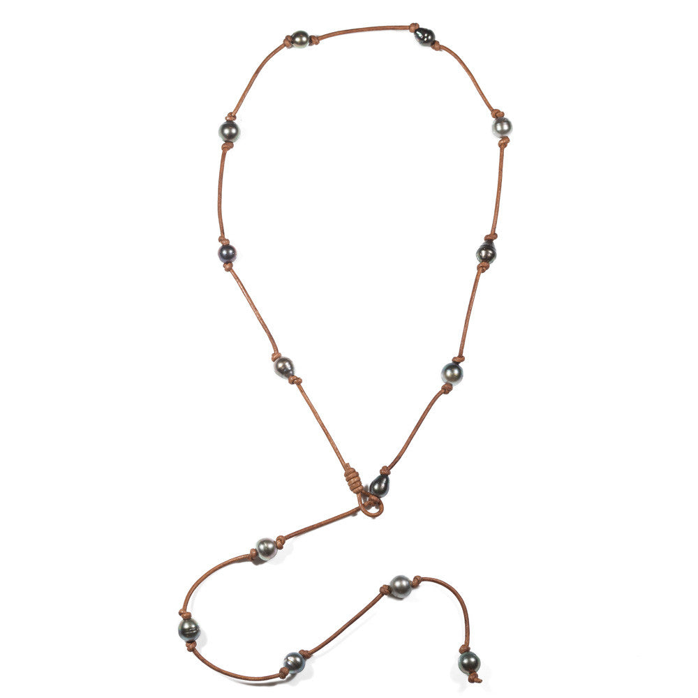 
            
                Load image into Gallery viewer, The Love Street Necklace in Tahitian Pearls -- Sea Lustre Jewelry - 1
            
        