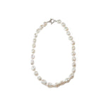 Sterling Silver Nuggett Pearl Strand Necklace -- Sea Lustre Jewelry