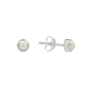 
            
                Load image into Gallery viewer, Mini Sterling Silver Pearl Studs
            
        