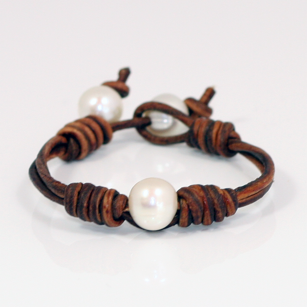 Freshwater Pearl Wrap Bracelet -- Sea Lustre Jewelry - 2